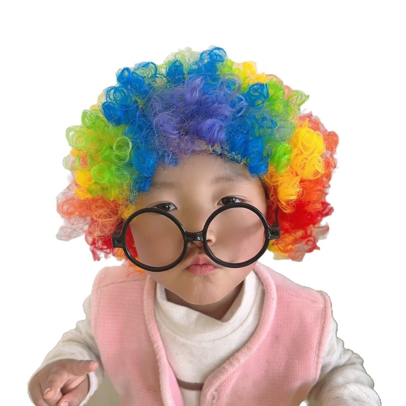 爆炸头假发幼儿园表演活动成人派对婚庆聚会小丑假发|undefined