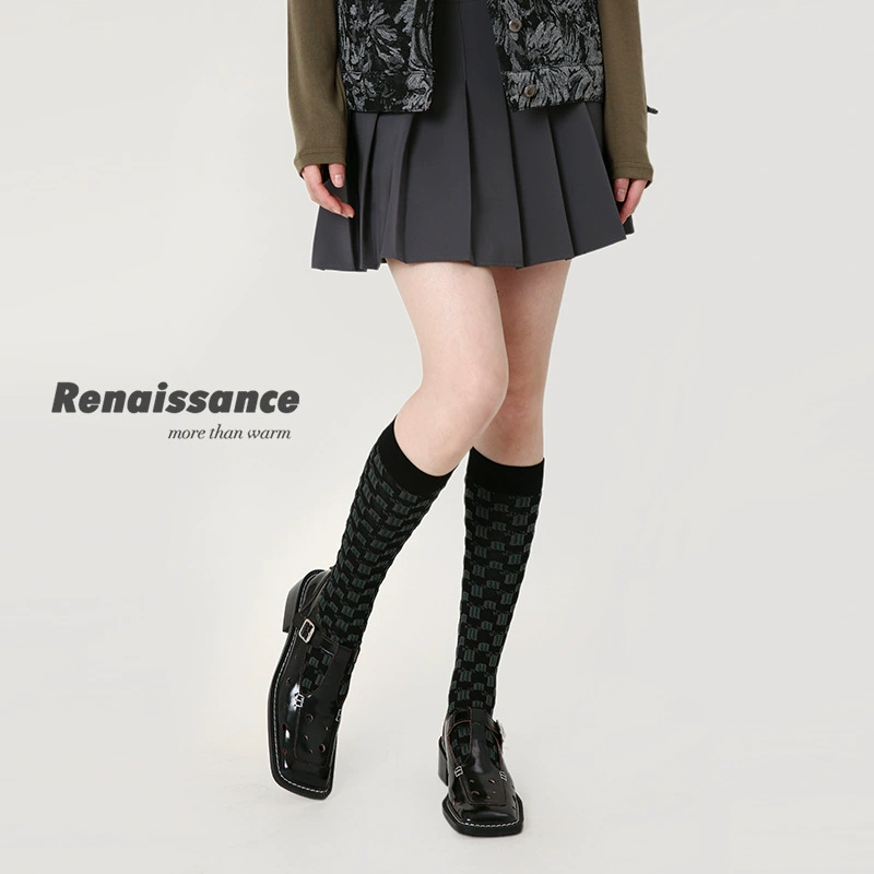 Renaissance Genuine summer three dimensional retro knee socks, mid length