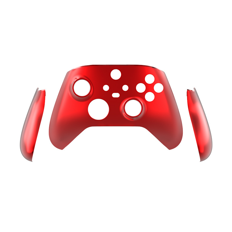 Cubierta delantera + manija izquierda y derecha-rojo electrochapado