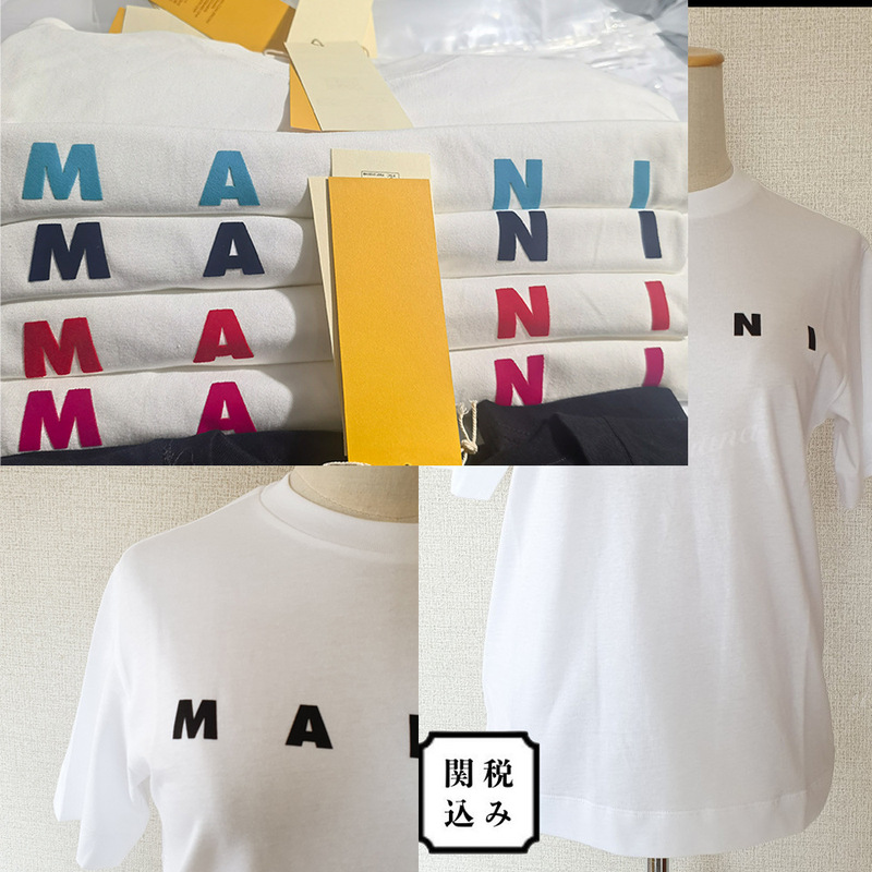 Cross-Border Bestseller in Japan and Korea: Mar Simple Large Logo Flocking Print Pattern Cotton T-Shirt for Men and Women, Couple's Style