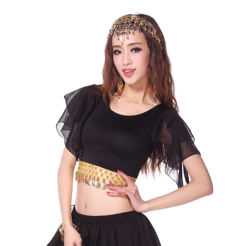 New Belly Dance Performance Clothing Set Indian Dance Ethnic Performance Clothing Annual Meeting Stage Clothing Cake Top