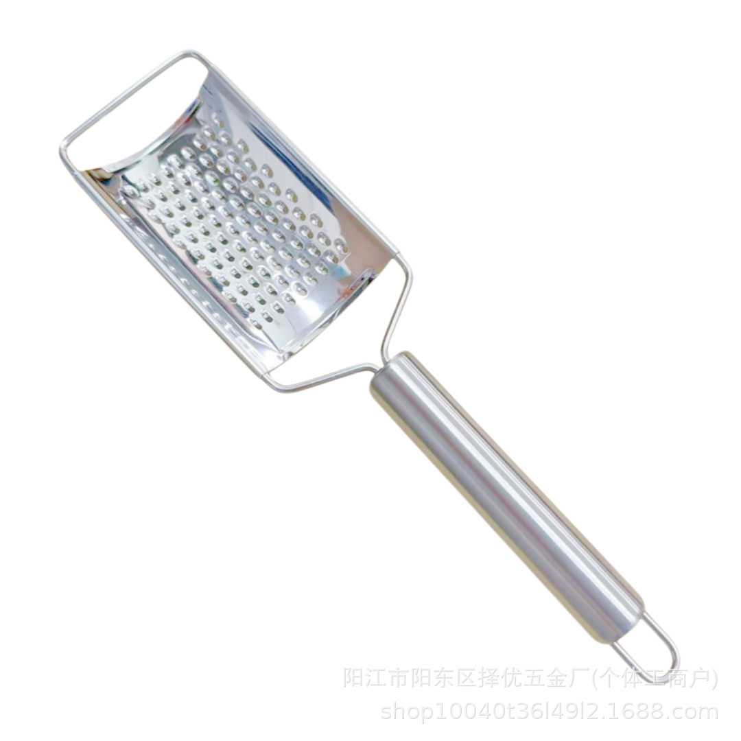 Multifuncional acero inoxidable raspador de queso raspador de verduras frutas rabanes arco raspador de acero raspador herramientas de cocina image 10