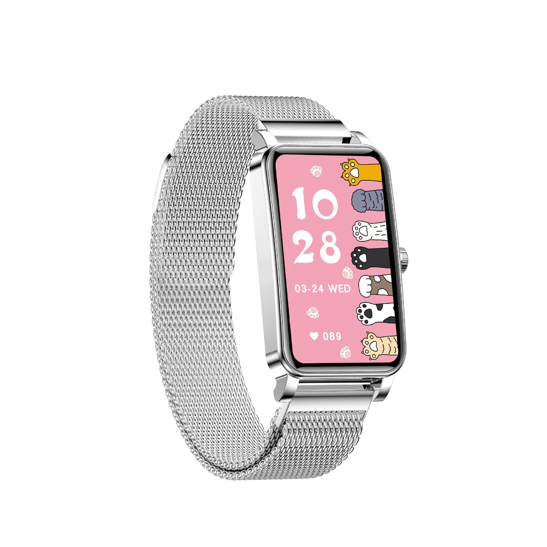 Zx19 New Women's High-Definition Multi-Dial Blood Oxygen Heart Rate Monitoring Health Management Smart Watch Health Assistant