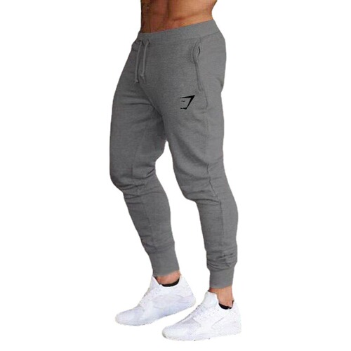 Fitness Muscle Shark Sport Trousers Men Running Training Squat Cross-border Pants Small Foot Pants Trendy Men Casual Versatile Fashion