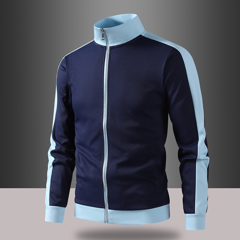 Spring and Autumn New Style Cardigan Sweatshirt for Men, Color-Blocking Retro Striped Casual Jacket, Trendy Brand Loose-Fitting Jacket Spring and Autumn New Style Cardigan Sweatshirt for Men, Color-Blocking Retro Striped Casual Jacket, Trendy Brand Loose-Fitting Jacket