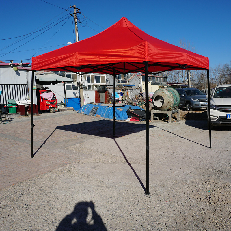 Carpa publicitaria reforzada de 3×3 m, toldo plegable de cuatro esquinas para exteriores y puestos callejeros