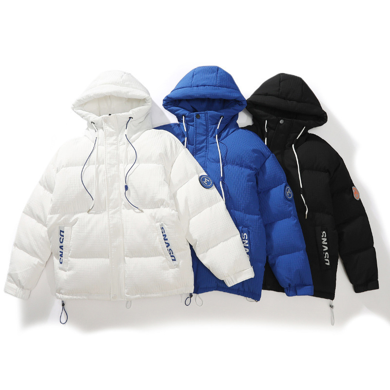 Piumino d'anatra bianco da uomo, nuovo, spesso e caldo, giacca invernale alla moda, corta_voghion.com