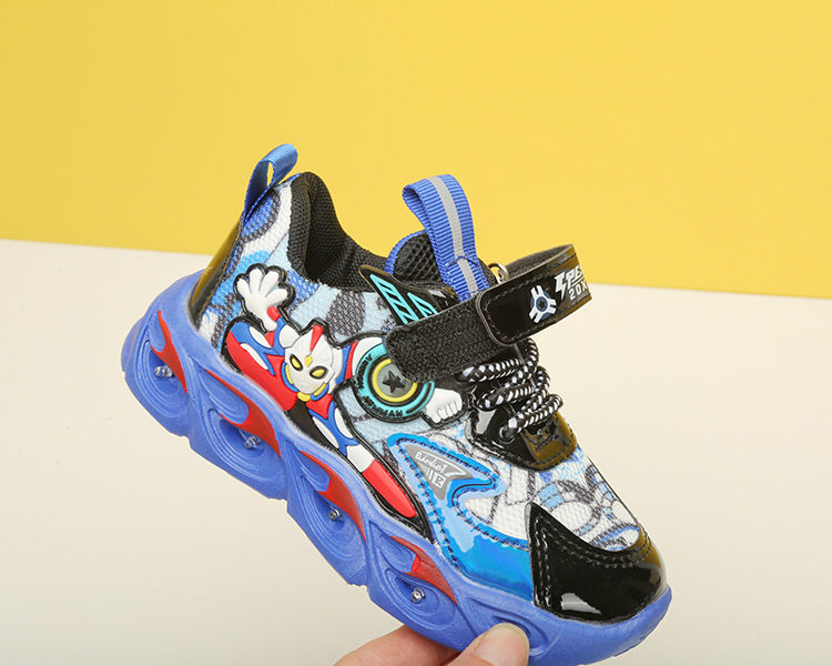 Tecknade barnsporter, små och medelstora kardborreband, lätta pojkskor, nya barnskor hösten 2022_voghion.com