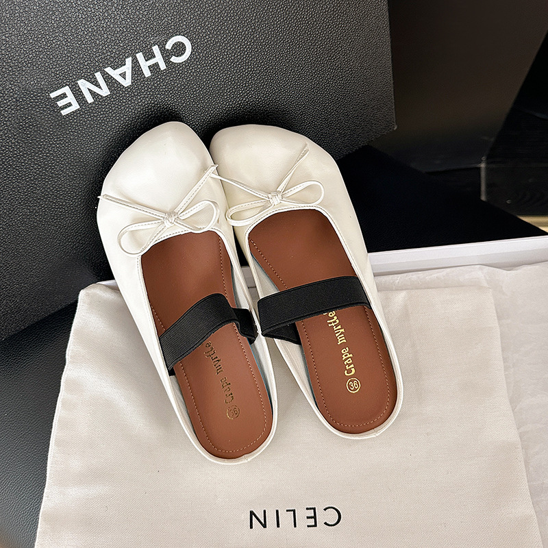 Grape Mom mismo estilo cabeza de mango irregular lazo francés con todo fósforo perezoso medio arrastrando mujer