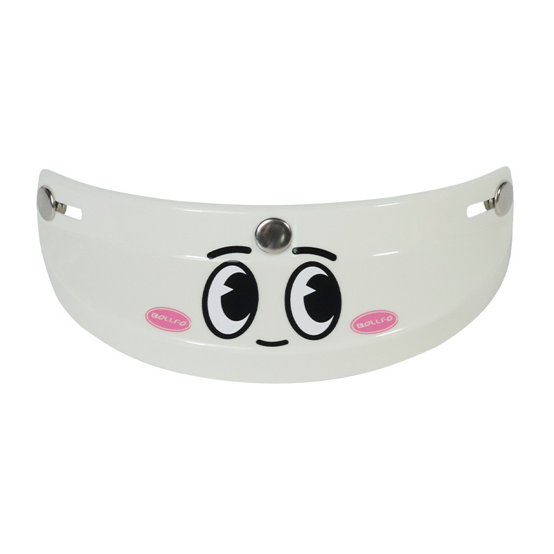 Cute Retro Motorcycle, Universal Auto Parts and Accessories - cute-visor-white-cute
