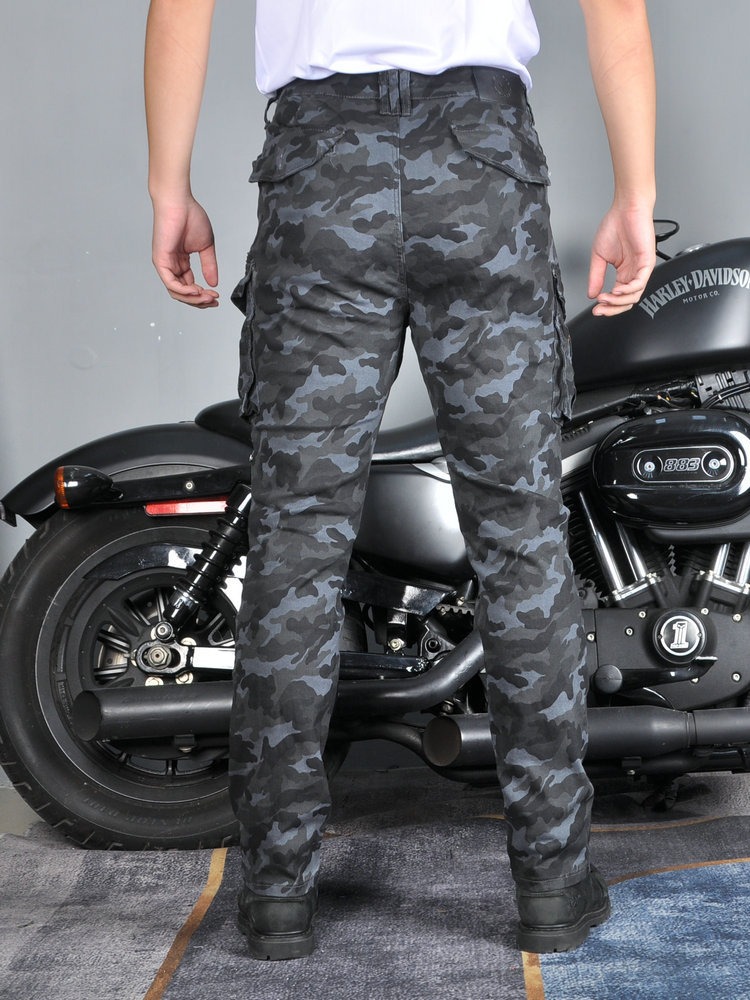 Pantalones de motocicleta VOLERO para hombres, herramientas de camuflaje transpirables, pantalones de motocicleta de todo el camino.