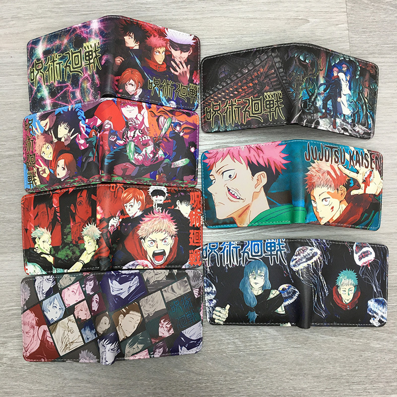 Spell Back to War Animation Surrounding Wallet Tiger Stick Five Enlightenment Youth Trend Simple Pu Leather Coin Wallet Wallet
