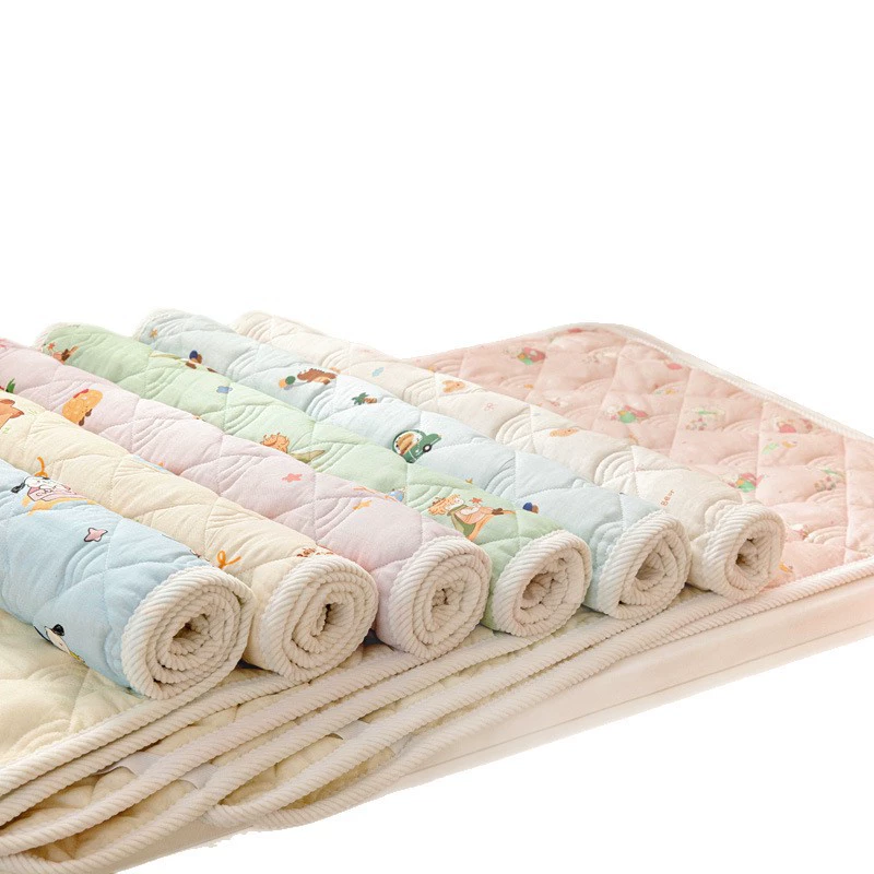 Двухслойной хлопковый матрас для детского сада, детское простиранное на боковой столик лист, коврик для сна