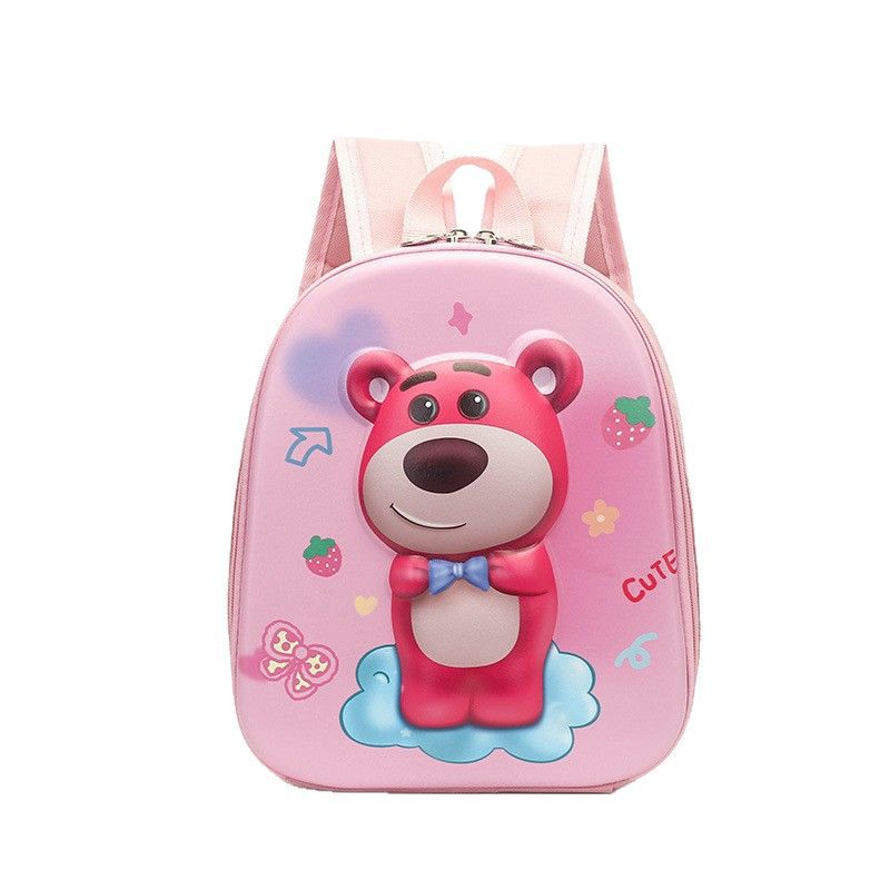 2023 nuevo 3D duro cáscara de los niños mochila de las niñas lindas pequeña mochila cómodo ligero niños mochila casual