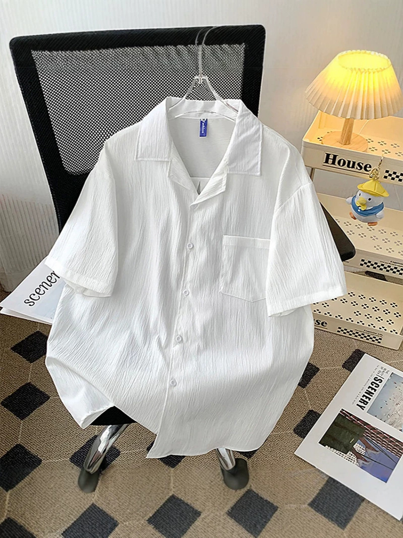 Summer thin silk Japanese shirt