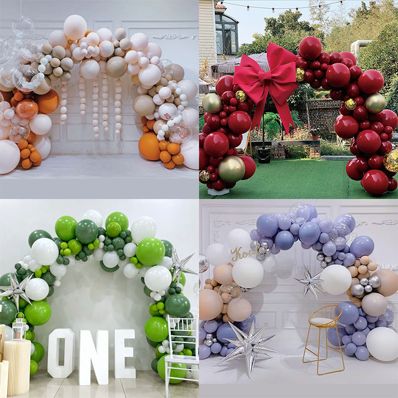 Macaron outdoor balloon arch store opening wedding decoration birthday festival event scene layout