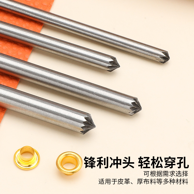 Manual de cuero flor punzonado callos flor punzonado crisantemo punzonado herramienta de perforación de cuero herramienta de instalación de remache hueco