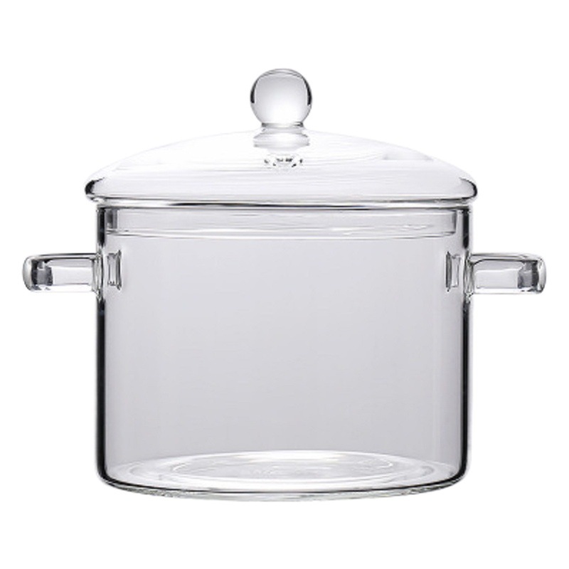 Vidrio de borosilicato hogar fuego abierto calefacción mini olla de fideos instantáneos tazón de cerámica eléctrica se puede calentar sopa olla hirviendo