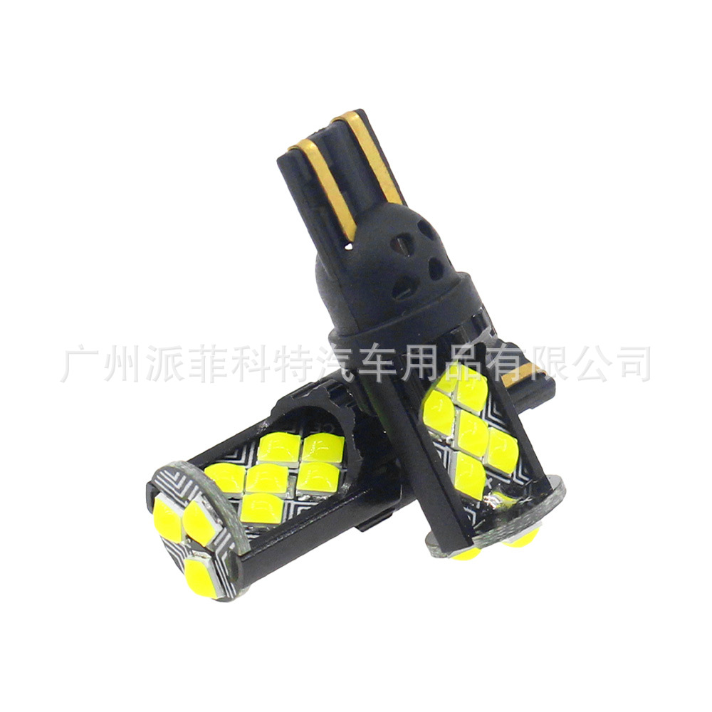 Factory Cross-Border New High-Brightness Wide Voltage Decoding Car Led Width Indicator Reading Light T10-3030-15 Lamp