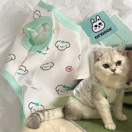 爆款春夏季小型幼犬狗狗衣服小猫服饰宠物背心雪纳瑞比熊博美泰迪