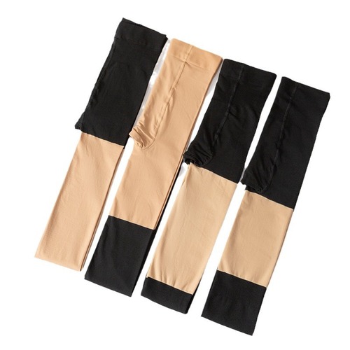 Autumn and winter spliced ​​stockings, fake thighs, over-the-knee pantyhose, women's bare-legged artifact, plus velvet and thickened calf leggings