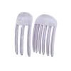 Marble light purple two-piece set (three teeth + six teeth)