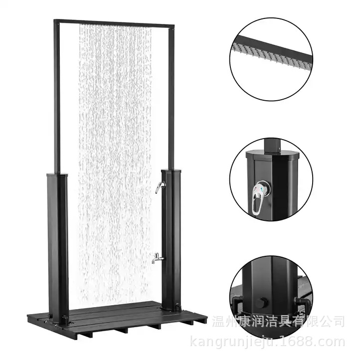 Wenzhou Kangrun 40L portales de gran capacidad columna de ducha al aire libre baño solar playa columna de ducha jardín