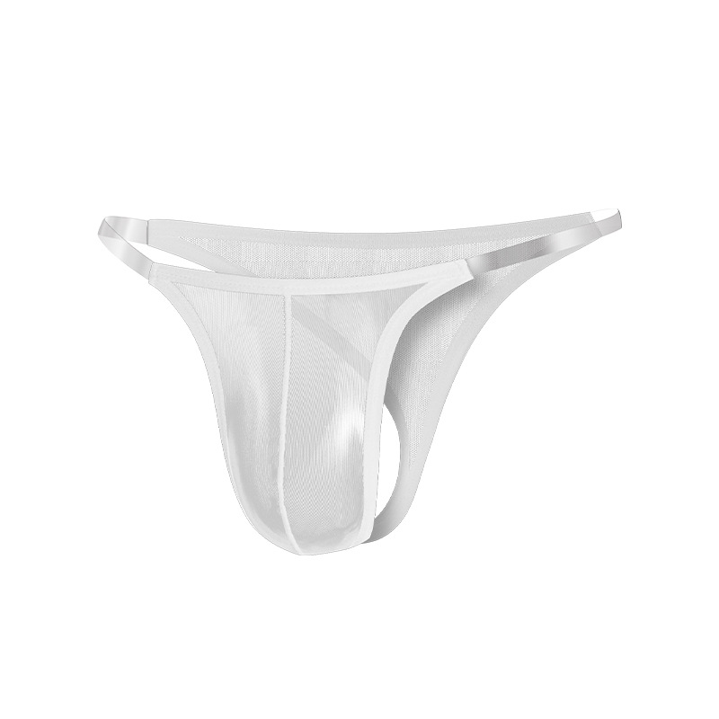 GTOPX Slip intimo sexy trasparente in rete personalizzato per uomo, perizoma triangolare da uomo transfrontaliero_voghion.com
