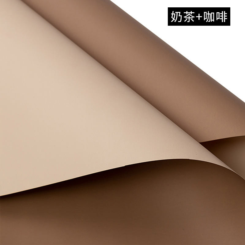 Papel de embalaje de ramo, papel de regalo de papel Ouya de dos colores, papel de regalo de flores, papel de bricolaje floral, papel de embalaje, papel de flores Han Su