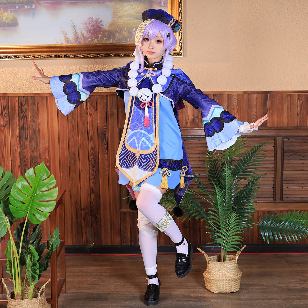 原神cos七七cosplay女装小僵尸萝莉可爱套装cosply服装女-阿里巴巴