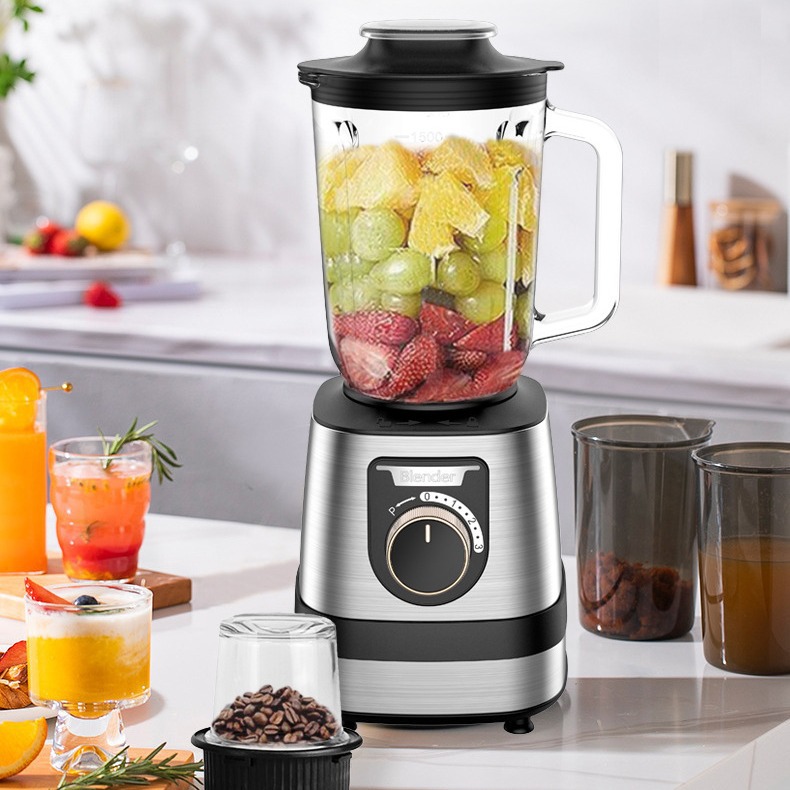 Mezcladora eléctrica multifuncional 3 - en - 1, exprimidora de jugo al por mayor, máquina de cocina multifuncional doméstica, máquina de alimentos suplementarios para bebés.