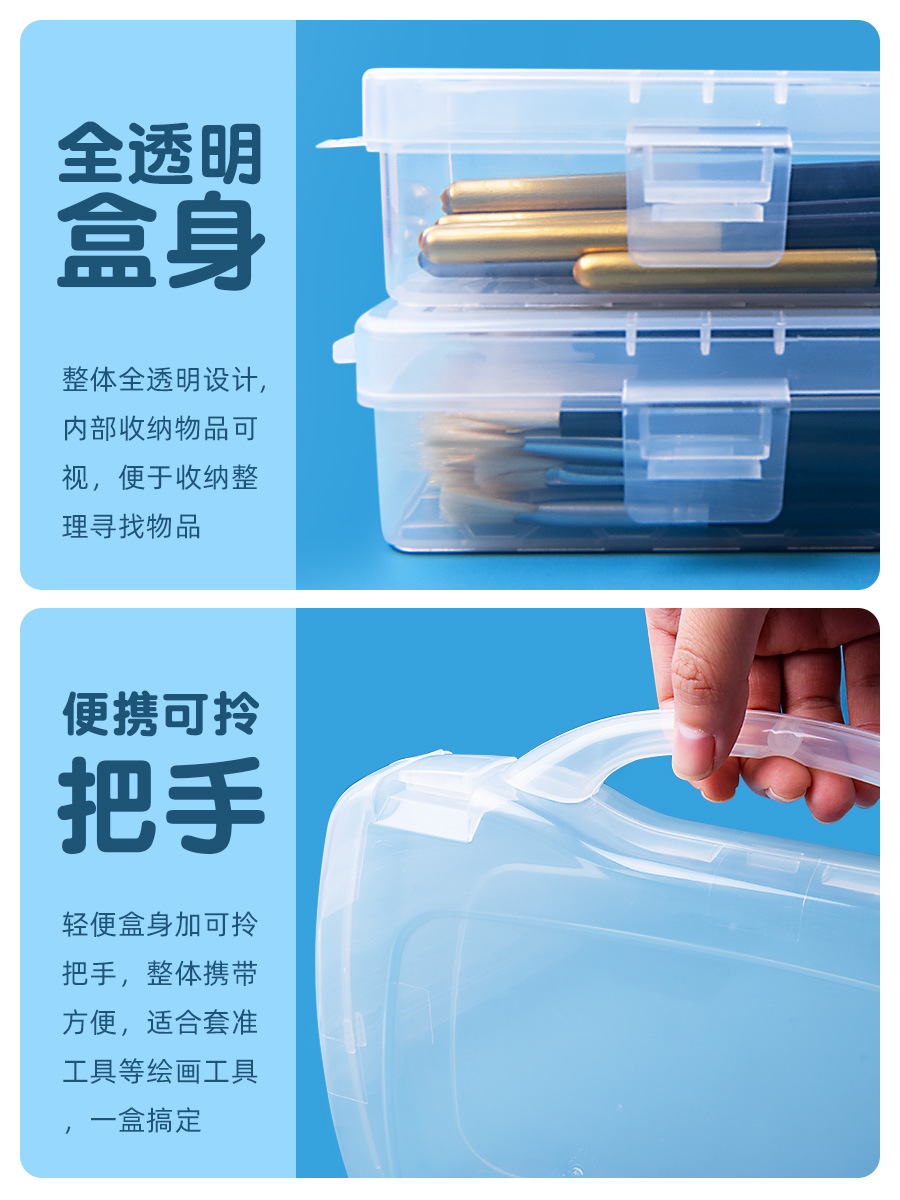 Colorful Transparent Water Chalk Box Art | Wholesale Plus