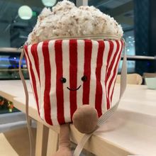国产jellycat同款爆米花包包斜挎包单肩包玩偶毛绒儿童包公仔礼物