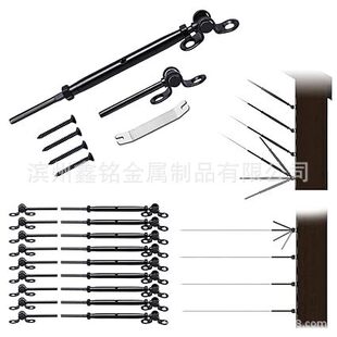 316 stainless steel swing Hualan connector black electrophoresis 180 degree cable screw terminal cross-border supply
