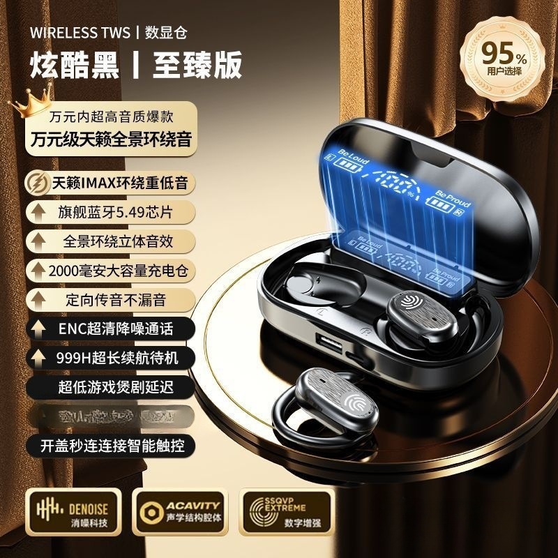 【2000mAh】开放式蓝牙耳机无线可旋转不入耳高品质超长续航|undefined