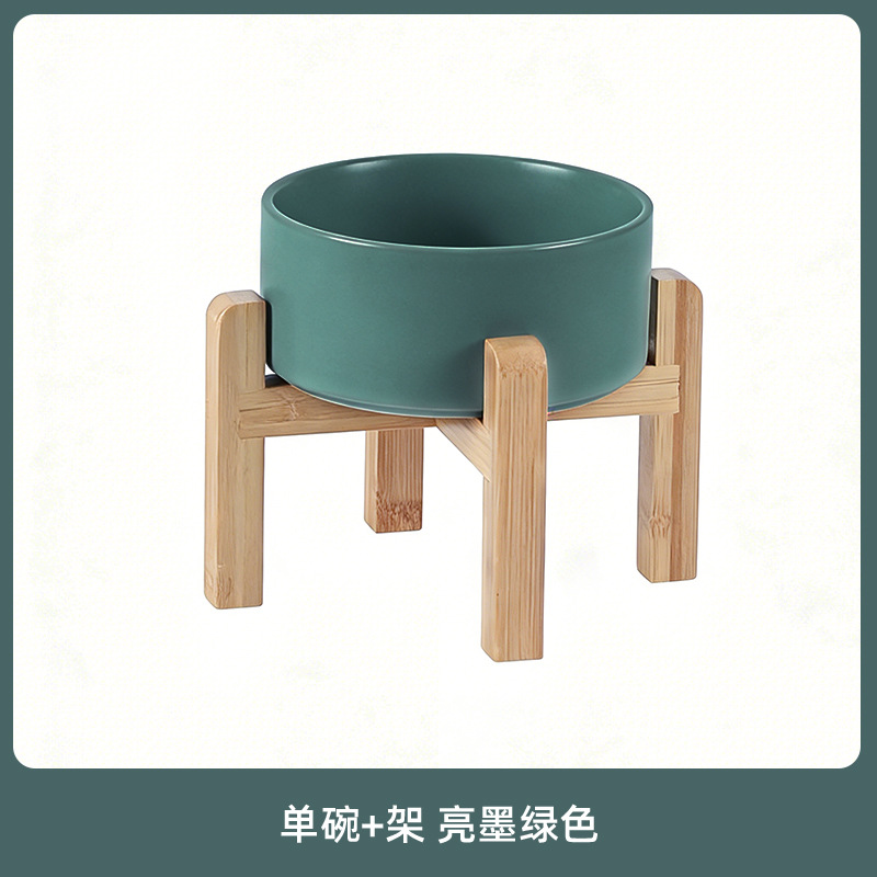 Comedero de Cerámica para Perros, Plato para Comida de Perros, Tazón para Gatos, Tazón Elevado para Gatos, Protección de la Columna Cervical, Antiderrames, Tazón Grande para Perros, Transfronterizo