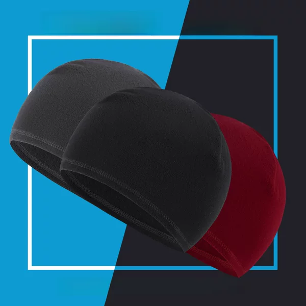 Warm Cycling Cap for Autumn and Winter, Thickened Ear-Protecting Fleece Hat, Outdoor Motorcycle Helmet Liner Cap