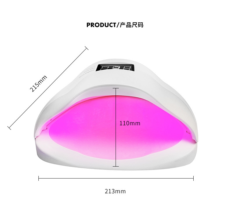 Rotlicht-Sensor spezialisierte Nagelstudio-Phototherapie-Trocknungsmaschine schnelltrocknende LED-Nagellampe schmerzfrei und ohne schwarze Hände