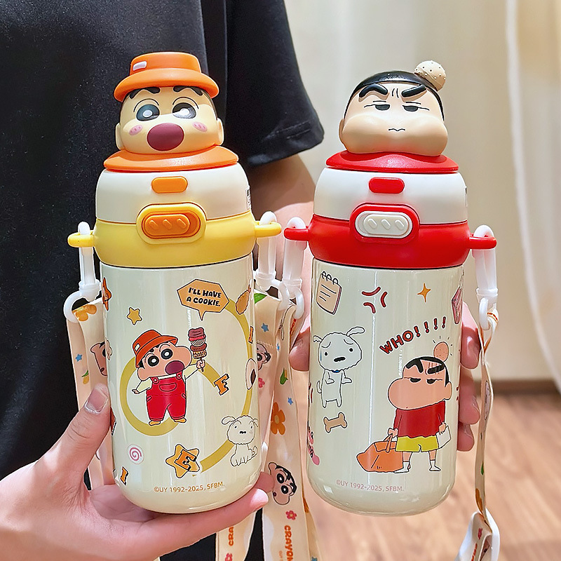 Caricatura Mickey taza de calor hermosa taza de bebidas para niños taza de agua de alto valor para estudiantes de escuela taza de paja portátil