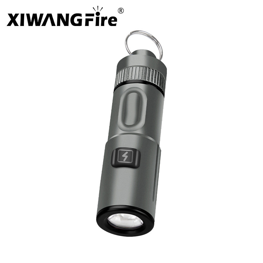 Nuevo transfronterizo LED multifuncional de emisión remota mini antorcha magnética pequeña linterna de collar de aleación de carga rápida tipo C linterna