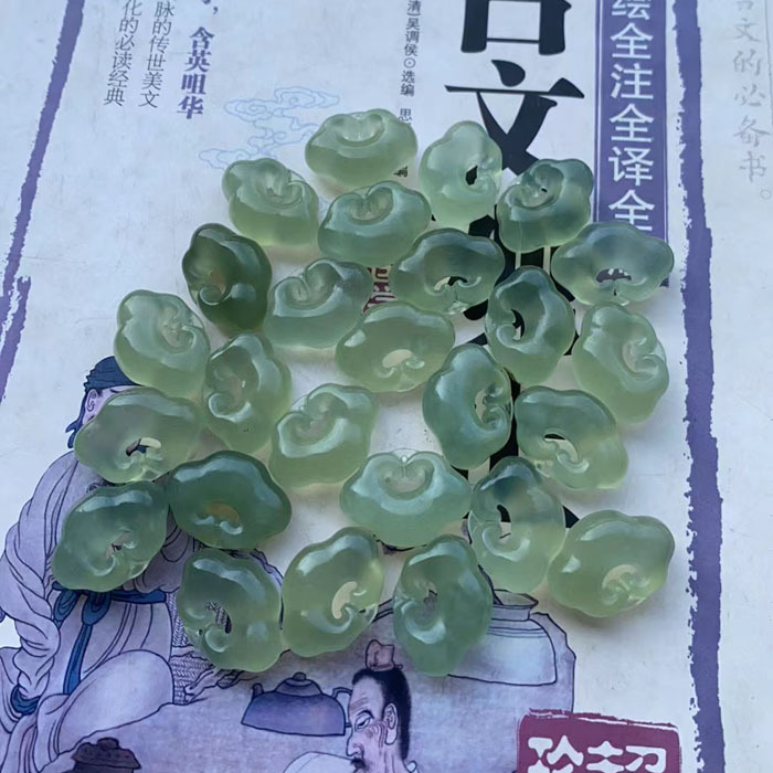 천연 옥 루이 잠금 펜던트 수위 길조 구름 잠금 도매 수위 길조 구름 잠금 펜던트 전체 녹색 라이브 상품