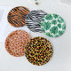 MM153 Zebra Cheetah Tiger Print Tableware Animal Print Party Holiday Tableware 10 Pack Disposable Paper Tray