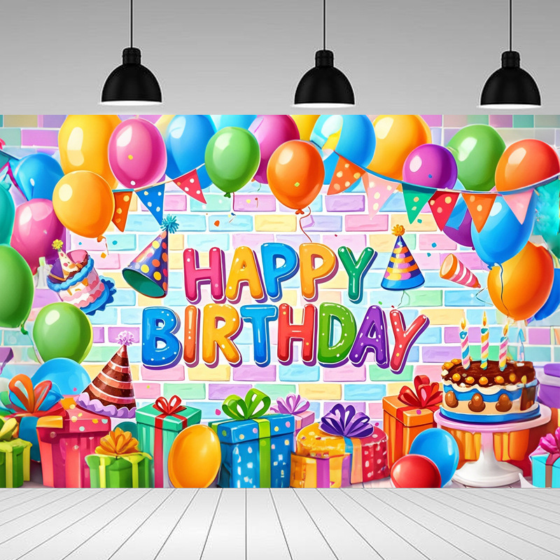 Amazon celebración transfronteriza pastel de cumpleaños fondo pancarta fiesta infantil foto pancarta decoración decoración escena