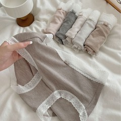 少淑风60S超柔莫代尔包臀女内裤蕾丝边三角裤透气纯棉裆10A四季款
