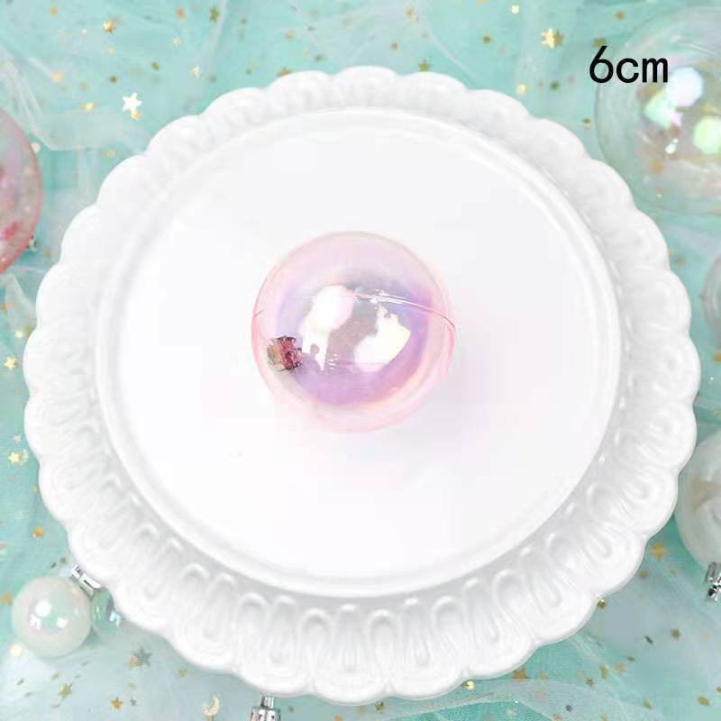 Bola rosa de 6cm con tapa