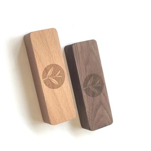 Custom Logo Luxury Slide Cover Small Walnut Beech Craft Gift Box Travel Wood Tea Packaging Box