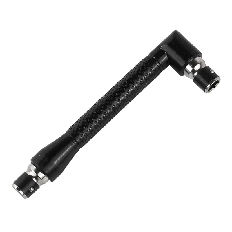 6.35 Wind batch head/screwdriver/upper head connection handle, 7 -character L rod mini double -headed sleeve wrench
