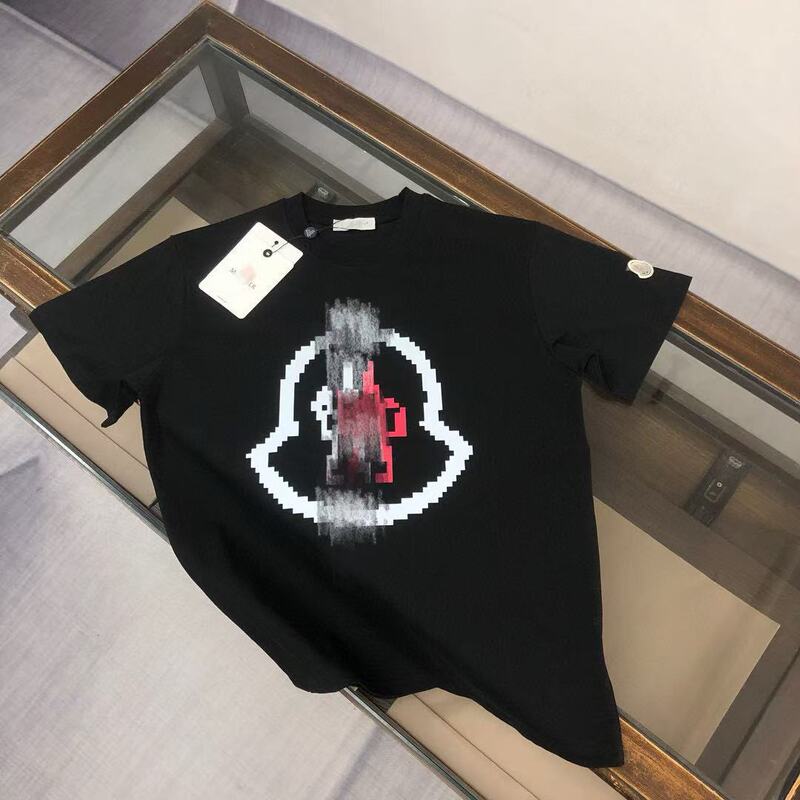 新型ヒップホップフロップモン蒙満印cler口マジックテープ半袖男女同一タイプtシャツカップル服|undefined