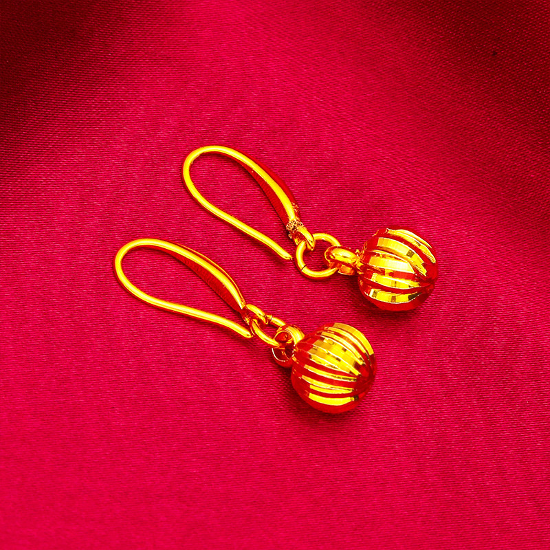 Watermelon earrings Vietnam sand gold women's fashion sand gold earrings beads earrings wholesale