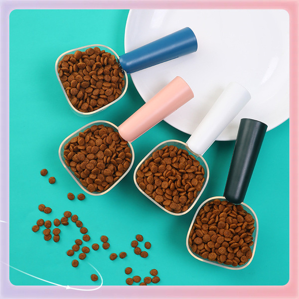 ๑New pet food transparent spoon supplies with scale for feeding cats…
